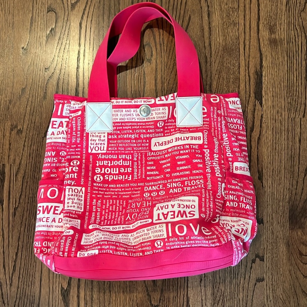 Vintage canvas lululemon bag. GUC